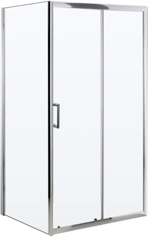 Душевой уголок BelBagno Uno 195 AH 1 100/80 C Cr профиль хром, стекло прозрачное Sancos — официальный сайт