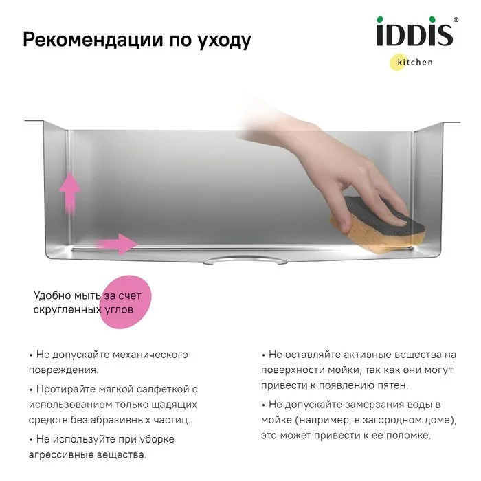 Дополнительная мойка IDDIS Edifice EDI21S0i77 Sancos — официальный сайт