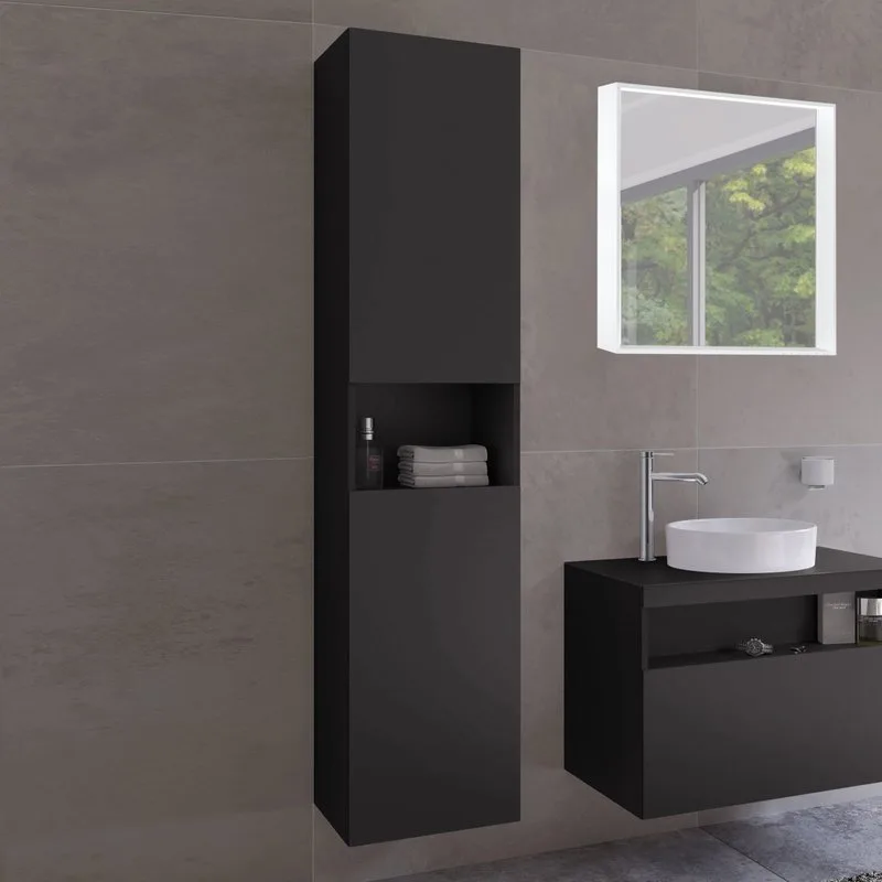 Шкаф-пенал для ванной Keuco Stageline 32831 L, вулканит Sancos — официальный сайт