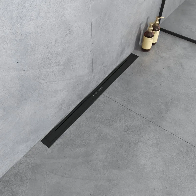 Душевой трап (лоток) Boheme Premium Trendy 80 см, черный Sancos — официальный сайт