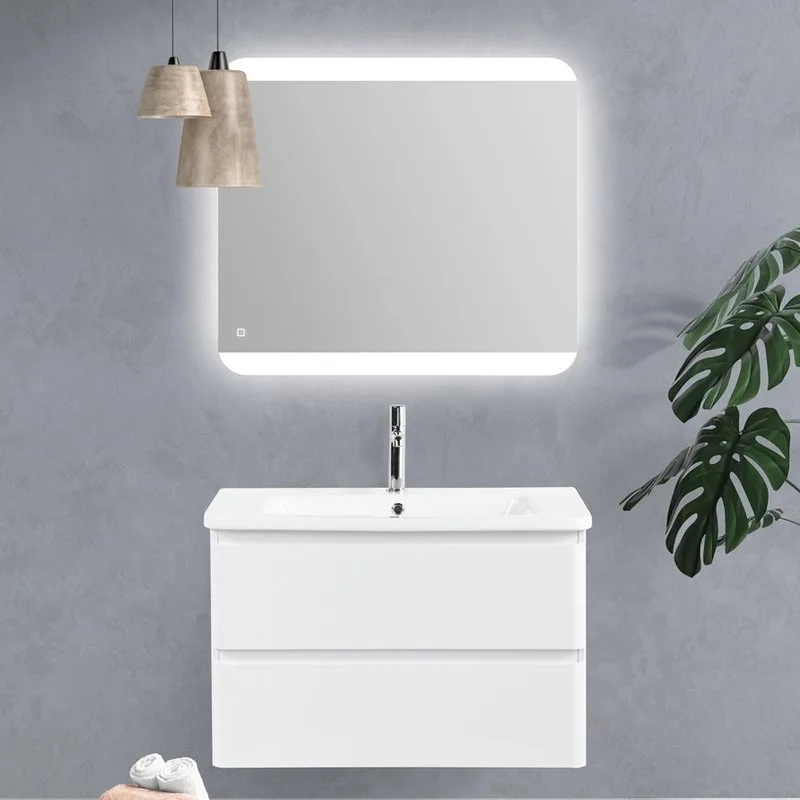Тумба под раковину без столешницы BelBagno Albano-Cer 105 подвесная, bianco lucido Sancos — официальный сайт