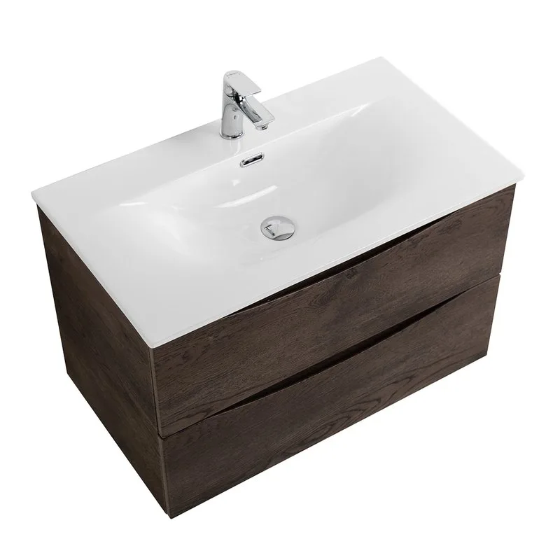 Тумба под раковину без столешницы BelBagno Marino-cer-n 90 подвесная, rovere nature grigio Sancos — официальный сайт