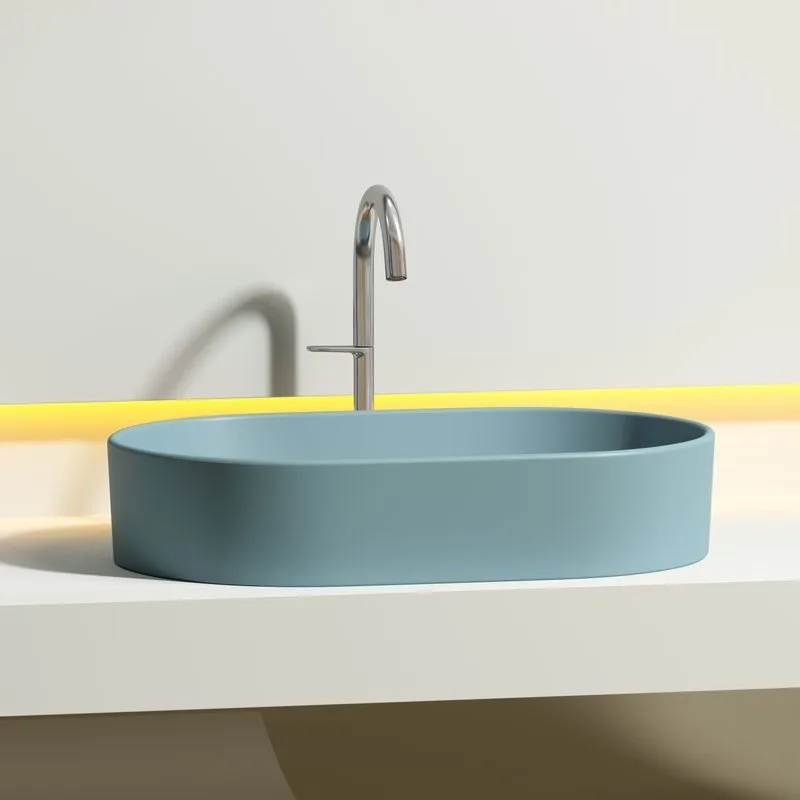 Накладная раковина Ceramicanova Element CN6048MLG зеленая матовая Sancos — официальный сайт