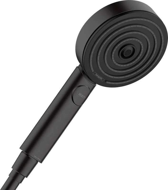 Душевая лейка Hansgrohe Pulsify 105 3jet 24100670 матовый черный Sancos — официальный сайт