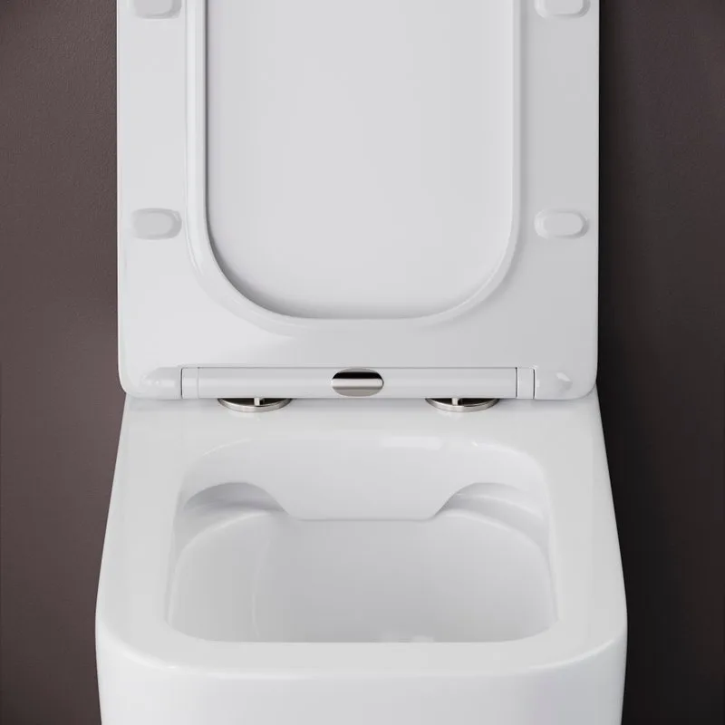 Унитаз приставной напольный Ceramicanova Cubic Rimless CN1809 Sancos — официальный сайт