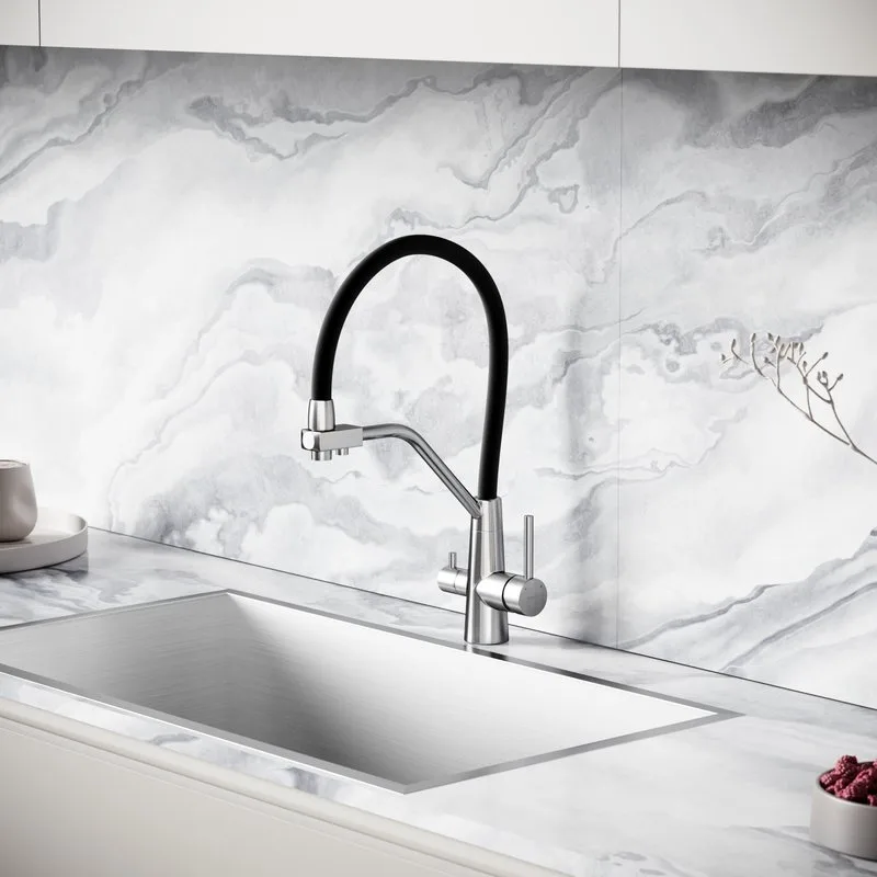 Смеситель для кухни Sancos Nolia SC12003SS под фильтр, нержавеая сталь Sancos — официальный сайт