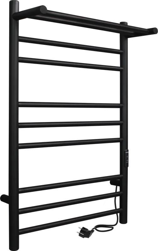 Полотенцесушитель электрический Indigo Line Trinity LСLTE70-40PBRRt с полкой, черный муар Sancos — официальный сайт