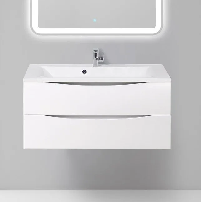 Тумба под раковину без столешницы BelBagno Marino 100 bianco lucido, подвесная Sancos — официальный сайт