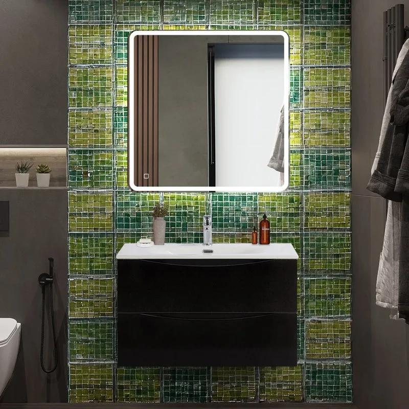 Тумба под раковину без столешницы BelBagno Marino-cer-n 80 подвесная, nero lucido Sancos — официальный сайт