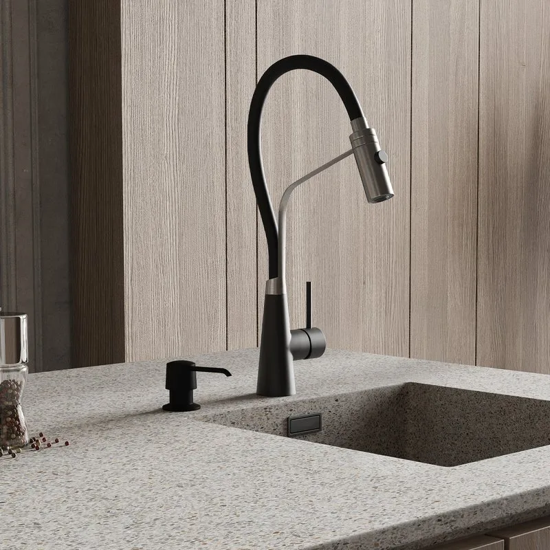 Смеситель для кухни Wasserkraft A8417 magic black Sancos — официальный сайт