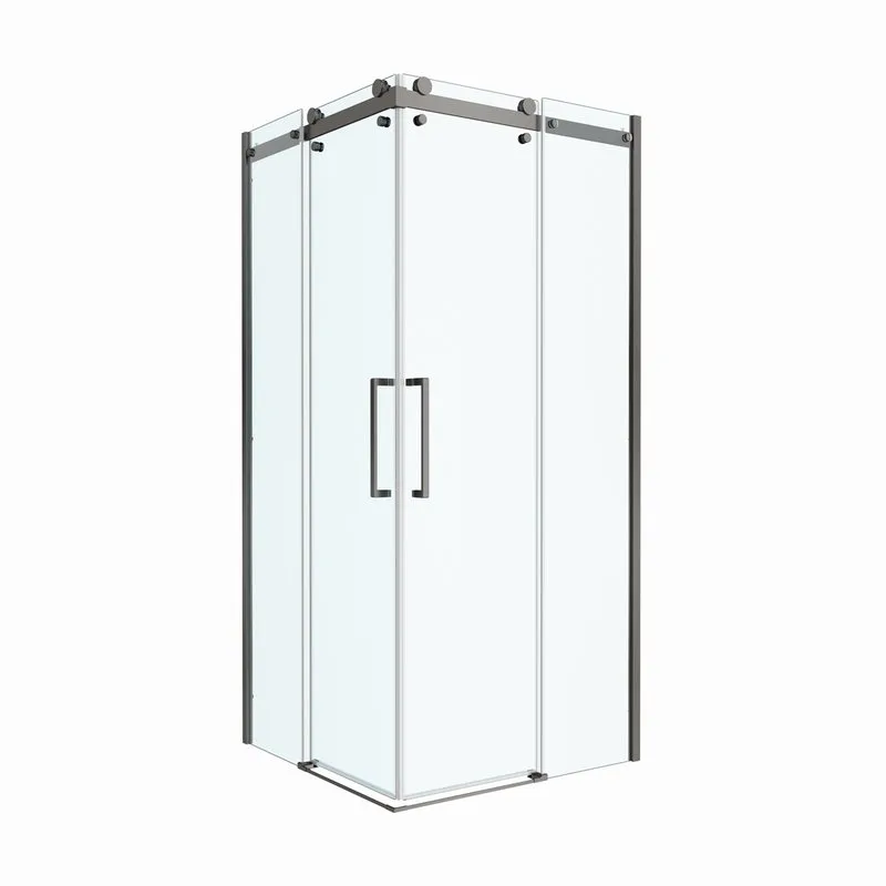 Душевой уголок BelBagno Marino 2 A-2-90-C-GM 90x90, профиль оружейная сталь, стекло прозрачное Sancos — официальный сайт