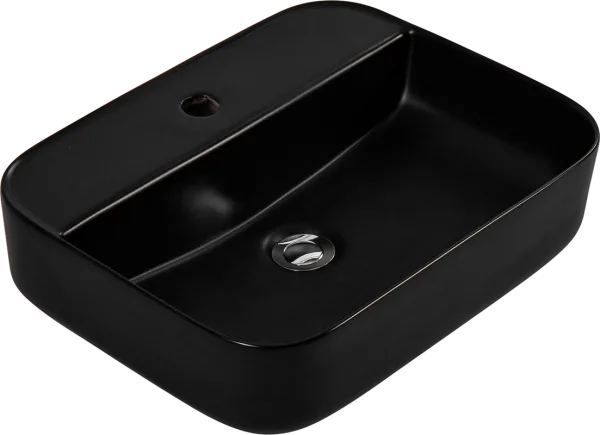 Накладная раковина AQUATEK Вега AQ5506-MB матовая черная Sancos — Оригинал