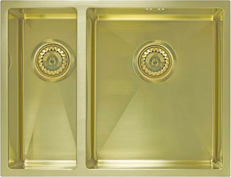 Мойка кухонная Seaman Eco Marino SME-575DL-GS.A L, gold satin Sancos — официальный сайт