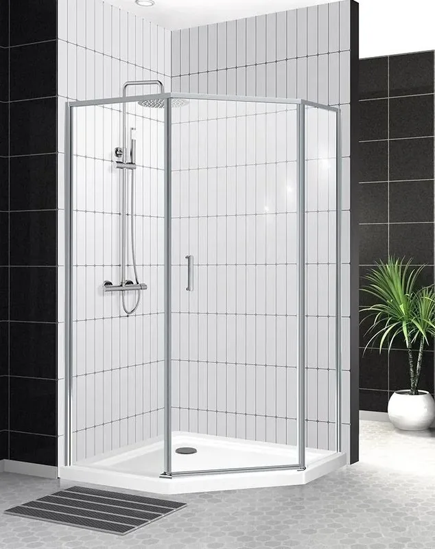 Душевой уголок BelBagno Uno 195 PH 1 100/80  C Cr стекло прозрачное Sancos — официальный сайт