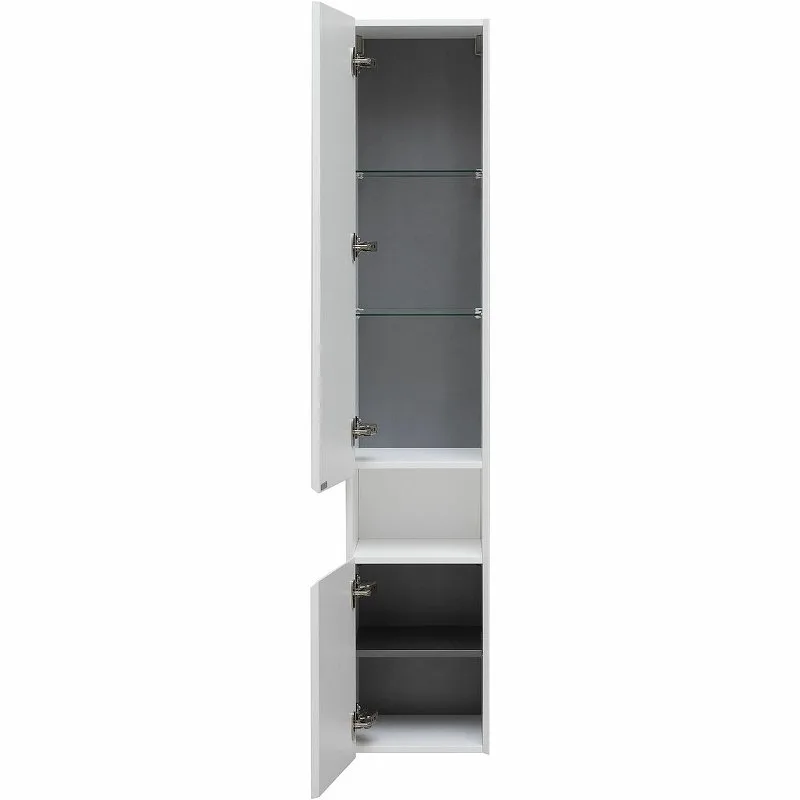 Шкаф-пенал для ванной Allen Brau Infinity 35 L подвесной, белый матовый Sancos — официальный сайт
