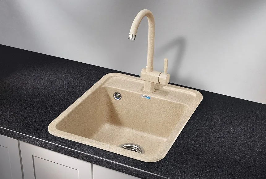 Мойка кухонная Granula Standart 4202, бежевый Sancos — официальный сайт