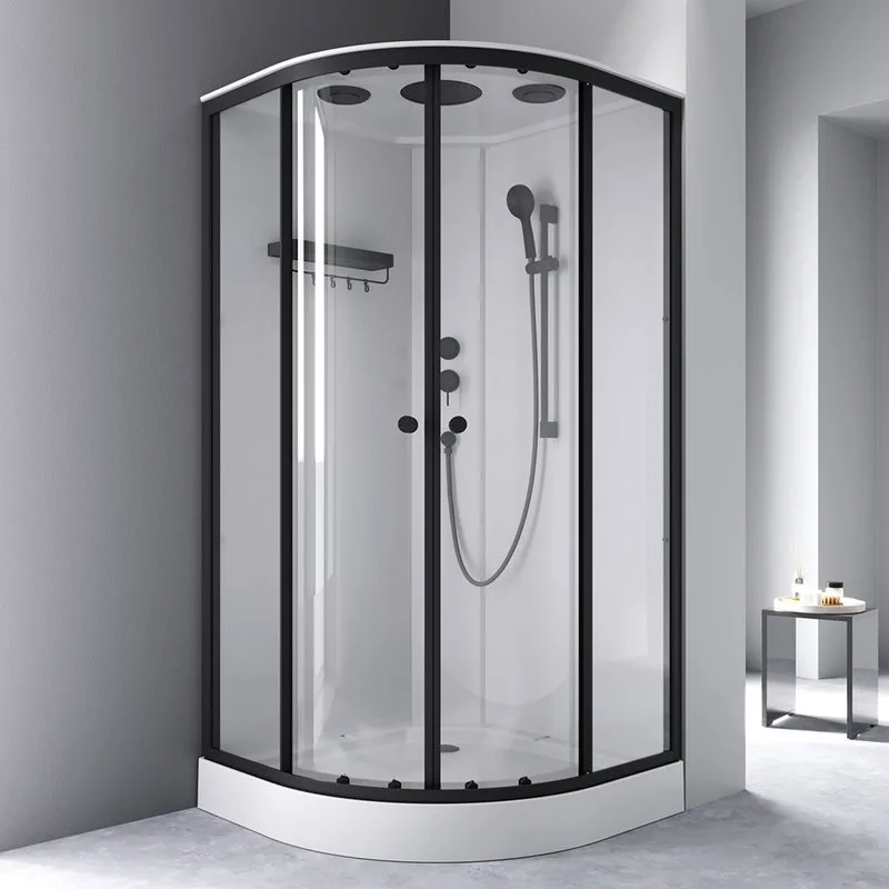 Душевая кабина AM.PM X-Joy W94C-401-100BT 100х100 см, низкий поддон, матовый черный Sancos — официальный сайт
