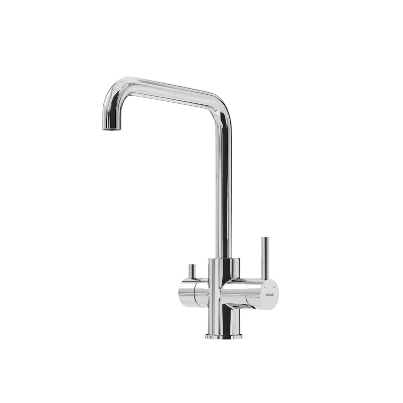 Смеситель для кухни Sancos Vela, с краном под фильтр для питьевой воды, хром, SC4013CH Sancos — официальный сайт