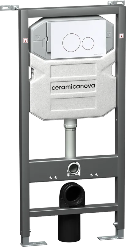 Система инсталляции для унитазов Ceramicanova Envision Round CN1001W, кнопка белая Sancos — официальный сайт