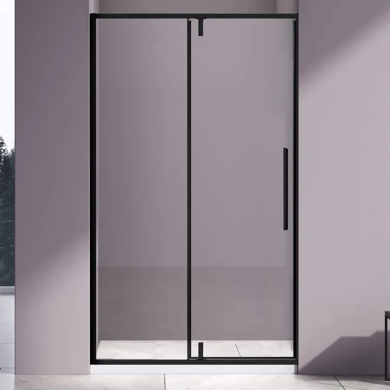 Душевая дверь в нишу Vincea Slim-N VDP-4SN120CLB 120x195, профиль черный матовый Sancos — официальный сайт