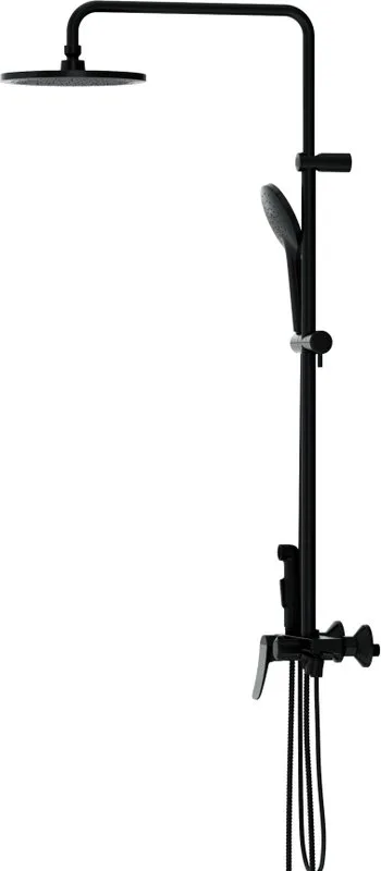 Душевая стойка Damixa Jupiter 977770300, с гигиеническим душем, черная Sancos — официальный сайт