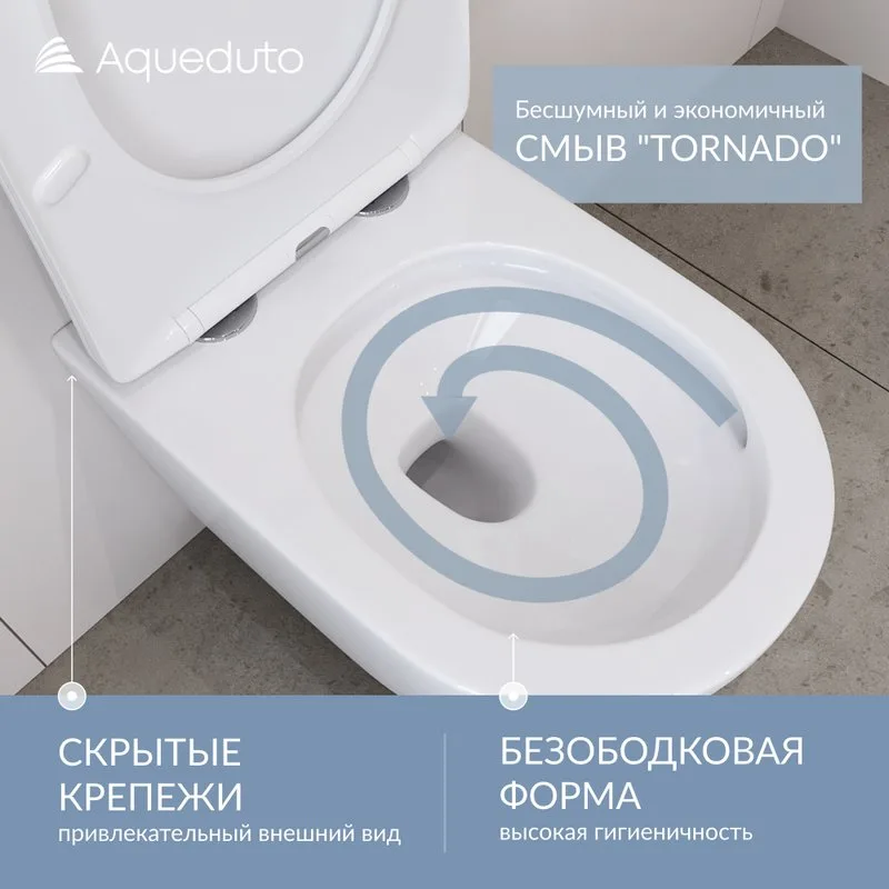 Унитаз подвесной Aqueduto Cone Plus CONT0210 Sancos — официальный сайт