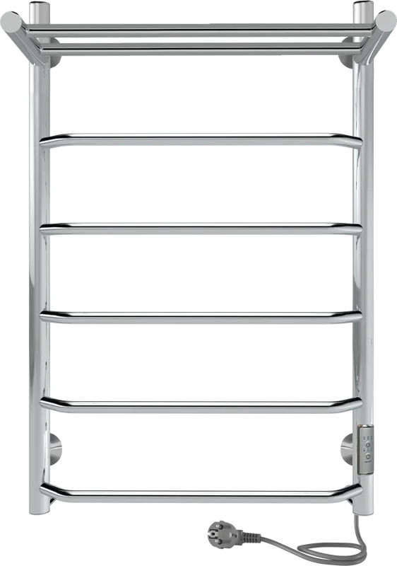 Полотенцесушитель электрический Indigo Roof Lux LCRLE80-50PRt с полкой, полированный хром Sancos — официальный сайт