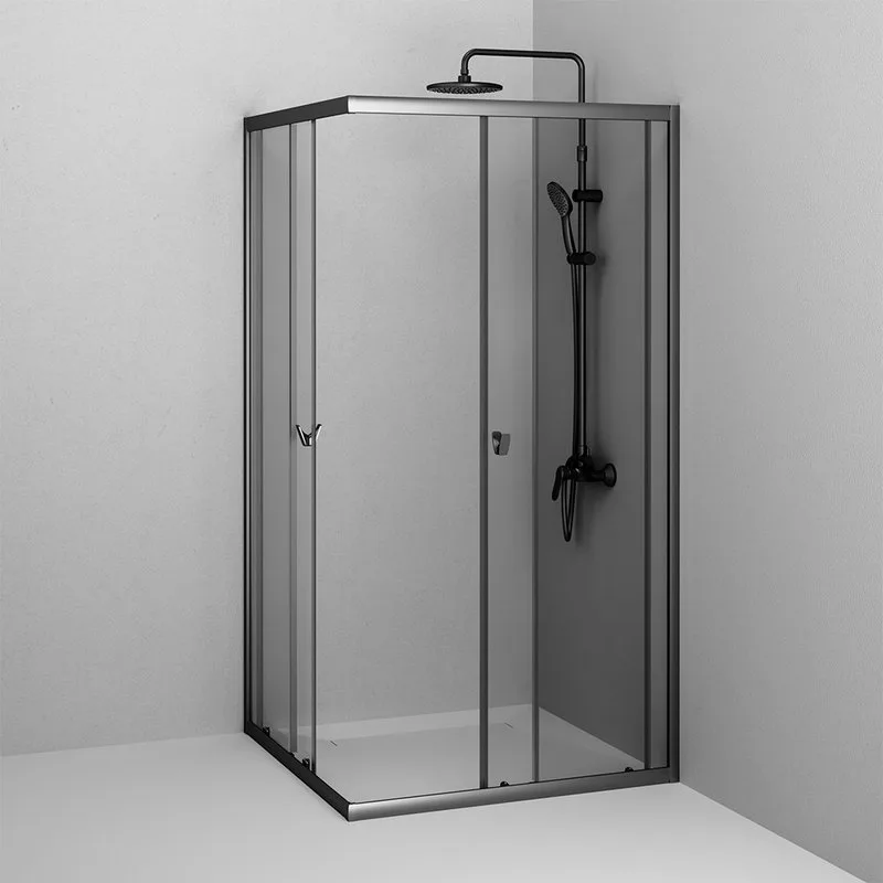 Душевой уголок AM.PM Sunny W87G-403-100100-BT 100x100 см, черный матовый Sancos — официальный сайт