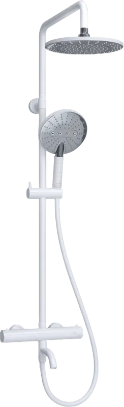 Душевая стойка Wasserkraft Mindel 8500 A188.067.059.WM Thermo, с термостатом, белая Sancos — официальный сайт