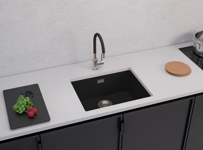 Мойка кухонная Alveus Omni 1150056 + Сифон для мойки Alveus 114 anthracite Sancos — официальный сайт