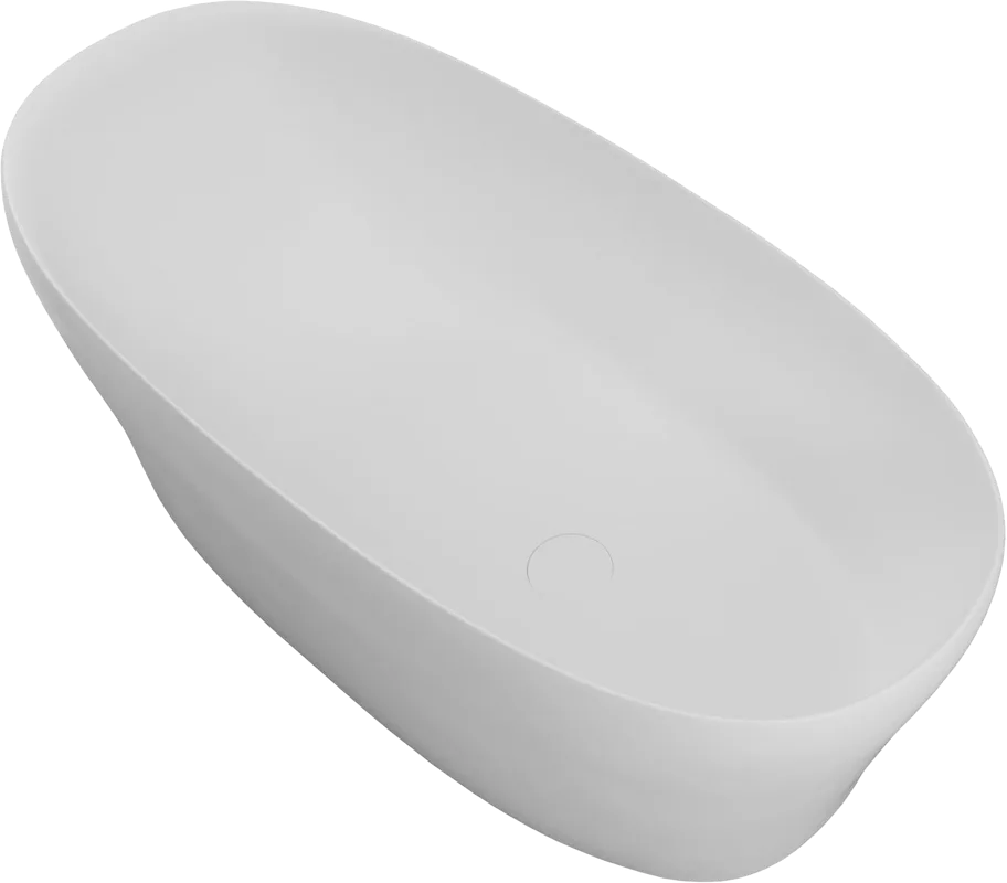 Ванна из искусственного камня Allen Brau Krion Neo 170x80 см, отдельностоящая, матовая белая, овальн Sancos — официальный сайт