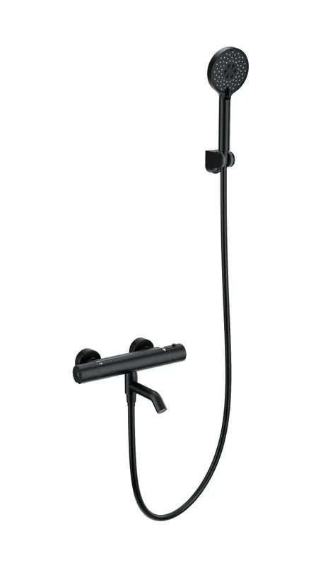 Термостатический смеситель Wonzon & Woghand WW-B3029-A1-MB, для ванны с душем, матовый черный Sancos — официальный сайт