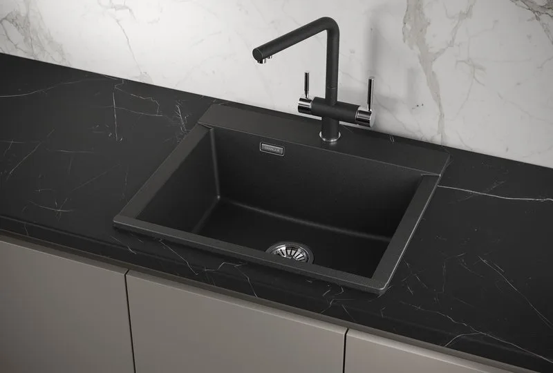 Мойка кухонная Granula Estetica 5804, черный Sancos — официальный сайт