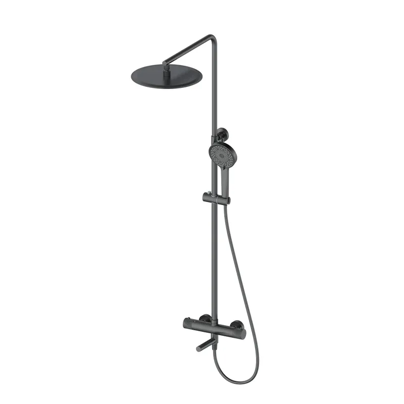 Душевая стойка Oliveeka Y OL-739902-BGM, матовый оружейный металл Sancos — официальный сайт
