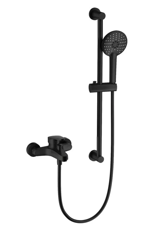 Смеситель для ванны с душем Wonzon & Woghand WW-C2501-MB, матовый черный Sancos — официальный сайт
