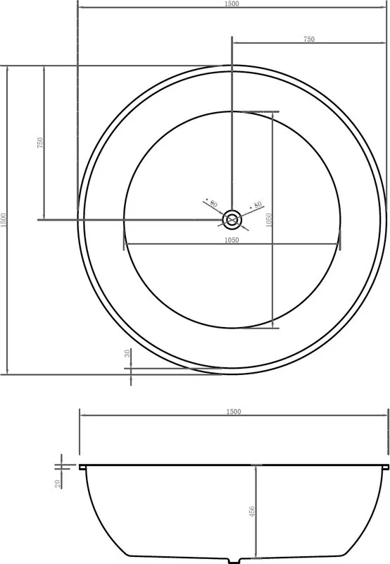 Акриловая ванна Abber AB9279MB 150x150 см, отдельностоящая, черная матовая, круглая, с каркасом, для Sancos — официальный сайт