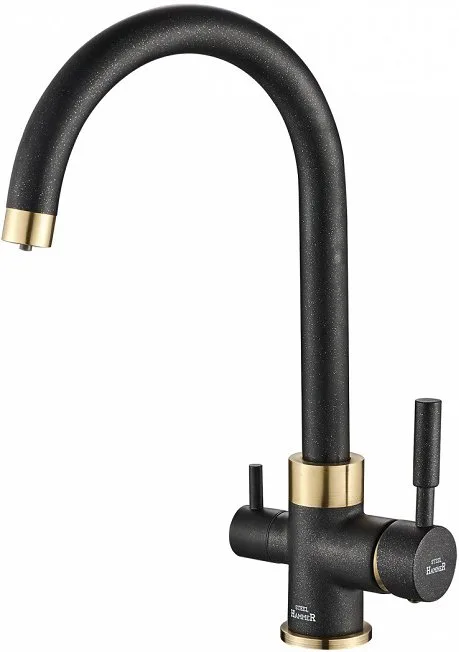 Смеситель для кухни Steel Hammer SH 713 BLACK BR Sancos — официальный сайт