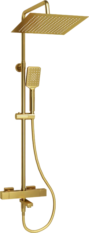 Душевая стойка Wasserkraft Aisch A199.260.201.BG Thermo, с термостатом, золото Sancos — официальный сайт