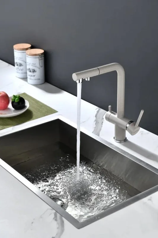 Смеситель для кухни Paulmark Serpentine Se213222-BE бежевый Sancos — официальный сайт