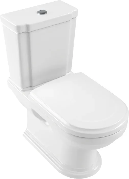 Чаша для унитаза-компакта Villeroy & Boch Hommage 666210R1 альпийский белый Sancos — официальный сайт