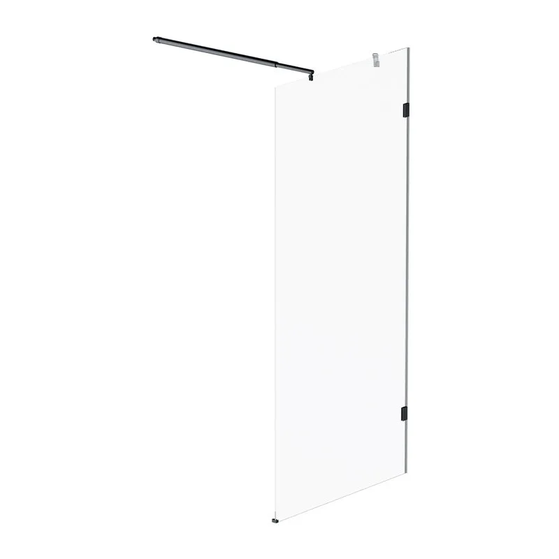 Душевая перегородка AM.PM X-Joy W94UWI-90-F1-BTE 90x195, фурнитура черная, стекло прозрачное Sancos — официальный сайт