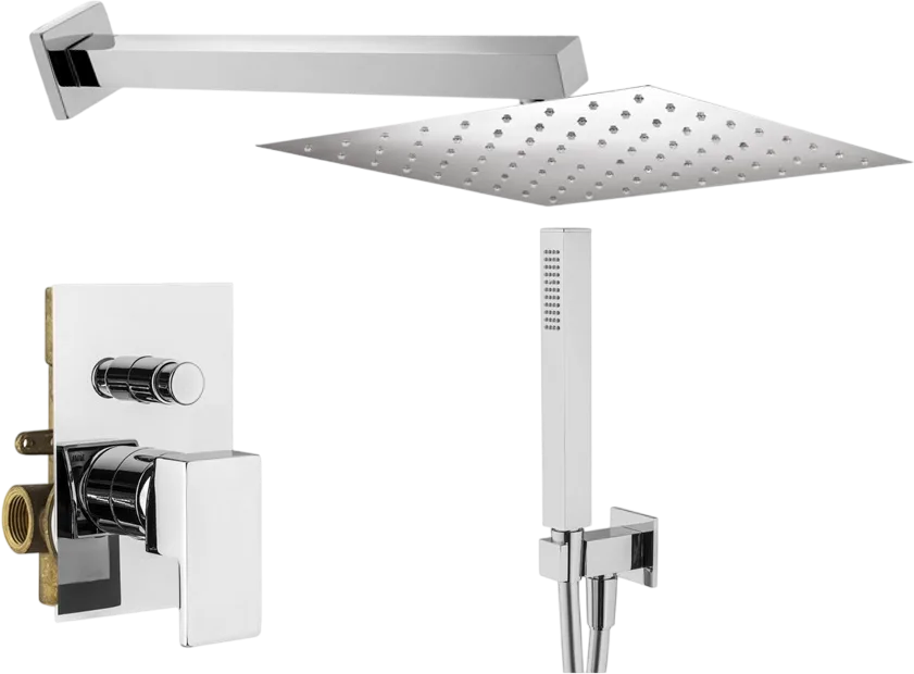 Душевой комплект Plumberia Selection Tag KITTG15CR, С ВНУТРЕННЕЙ ЧАСТЬЮ, хром Sancos — официальный сайт