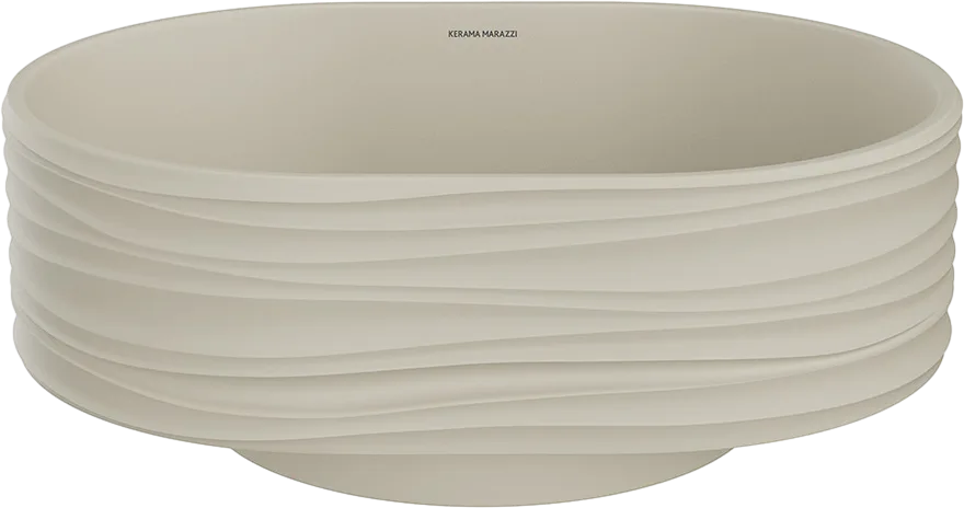 Накладная раковина KERAMA MARAZZI Sabbia 50 песочная матовая Sancos — официальный сайт