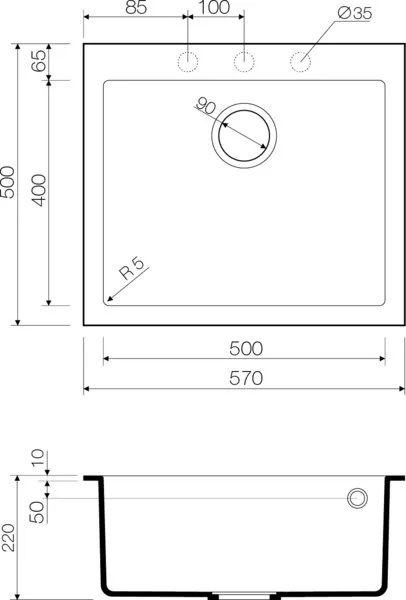 Мойка кухонная Omoikiri Bosen 57-PL платина Sancos — официальный сайт