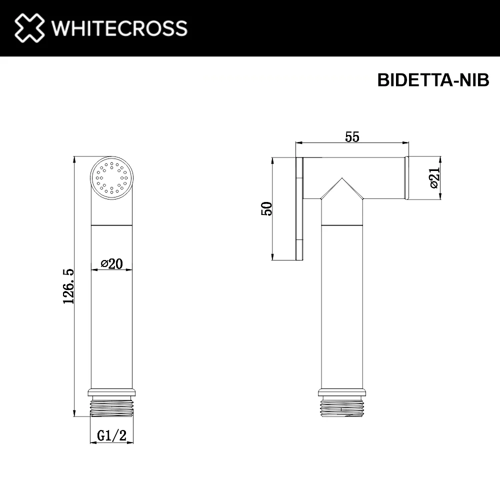 Гигиенический душ WHITECROSS Y BIDETTA-NIB брашированный никель Sancos — официальный сайт