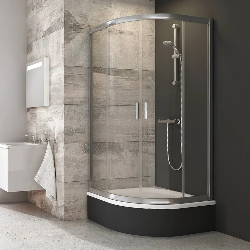 Душевой уголок Ravak Blix BLCP4-80 Sabina Transparent, профиль хром Sancos — официальный сайт