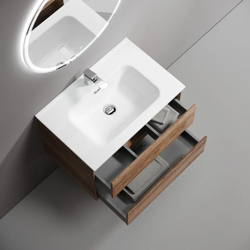 Тумба с раковиной Sancos Marmi 2.0 70 дуб чарльстон, раковина CN7007 Sancos — официальный сайт