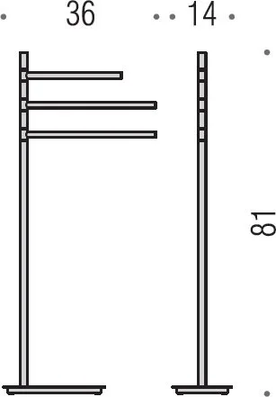 Полотенцедержатель Colombo Design Square B9915 Sancos — официальный сайт
