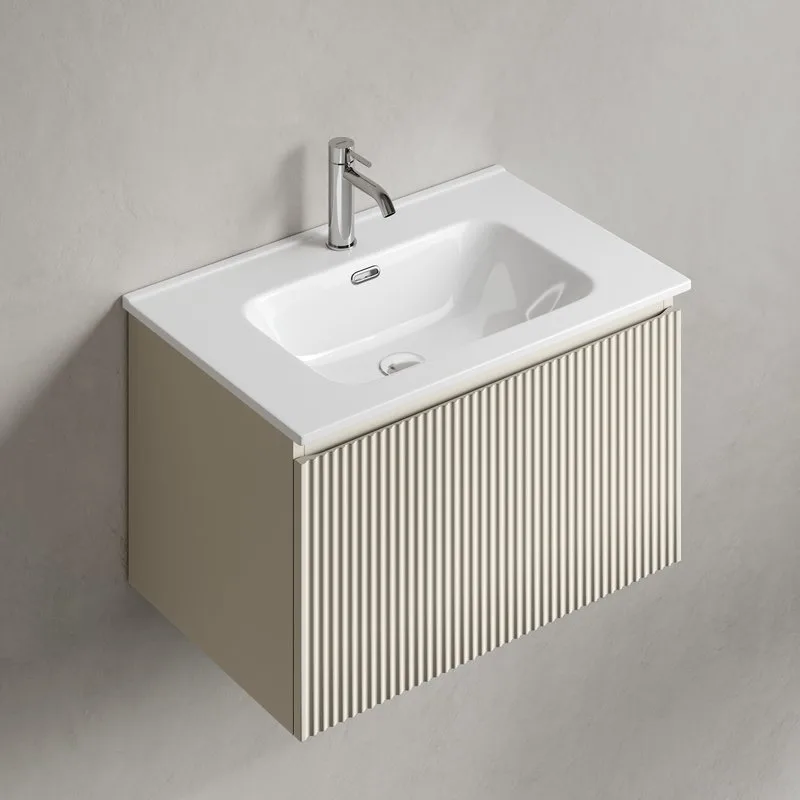 Тумба под раковину Sancos Snob R 1.0 70 подвесная Beige soft (капучино), SNR1.070CE Sancos — официальный сайт
