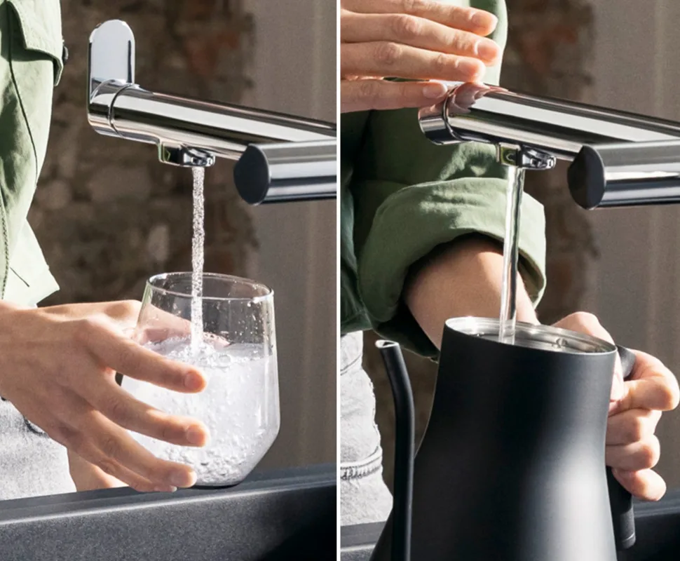 Смеситель для кухни Hansgrohe Aqittura M91 76804000 хром Sancos — официальный сайт